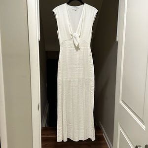 White Linen Dress by INTERMIX